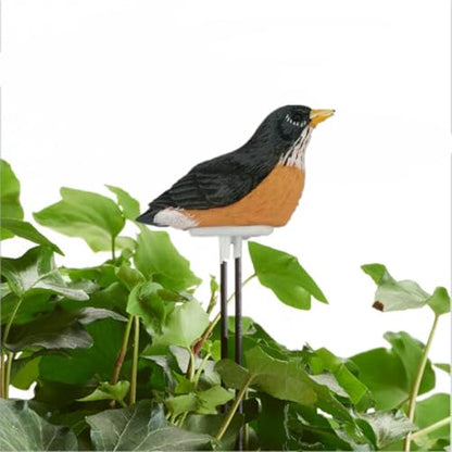 2X Soil Moisture Meter Watering Alarm Bird Plant Water Tester Hygrometer Sensor Gardening Tool Kit (Yellow)