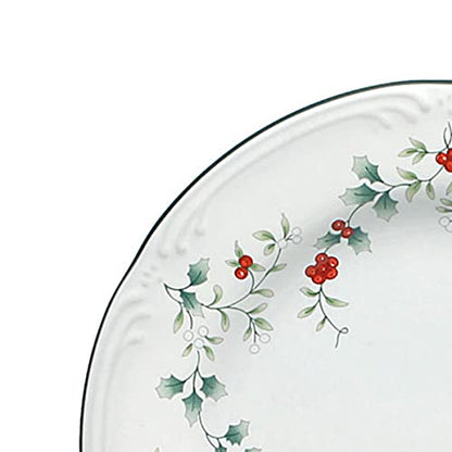 Pfaltzgraff Winterberry Salad Plates (8-Inch, Set Of 4), Green - size: 8 inch (Set of 4), style: Salad Plates, Set of 4