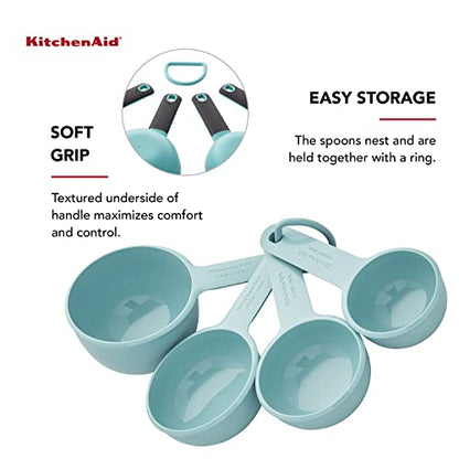 KitchenAid Measuring Cups, Aqua Sky, Set Of 4 (Pack of 12) - color: Aqua Sky, size: Set Of 4 (Pack of 12)