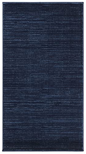 SAFAVIEH Vision Collection Accent Rug - 2'2" x 4', Navy, Modern Ombre Design, Non-Shedding & Easy to Clean, Ideal for Entryway, Foyer, Bedroom (VSN606N) - color: Navy, size: 2'2" x 4' (Rectangular)