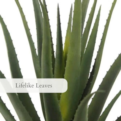 CG Hunter Faux Agave Plant, Premium Artificial Indoor Plant Stands 31.5” Tall and Enhances Interior Design, Lifelike-Leaves Create Realistic Natural Appearance, Planter Pot Included - size: 31.5" Agave