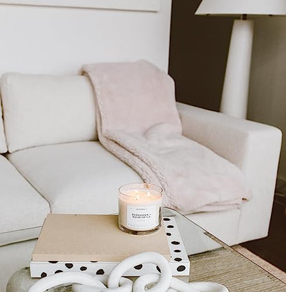 Home & Holiday 3 Wick Scented Candle - 43 Hour Burn | Made in the USA Luxury Clean Soy Wax Candles - Long Lasting Large Glass Jar Candle for Home - 3 Wicks - 14.9oz - color: Home + Holiday