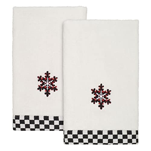 Avanti Linens - Bathroom Set, Resin Soap Dispenser & 2pc Fingertip Towels, Christmas Decorations (Tis The Season Collection) - size: 3pc Bathroom Set