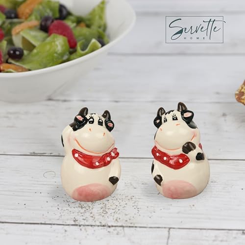 Salt Pepper Shakers Animals (Cow with Bandana) - color: Cow with Bandana