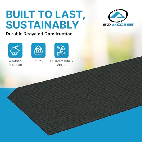 EZ-ACCESS Transitions Angled Entry MAT, Black, 1.75-in - color: Black, size: 1.75 Inches