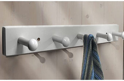 Coat Hooks Wooden Peg Rack for Play Room Wall Mounted Coat Rack Hangers for Coats, Jackets, Hoodies, Bath Towels & Robes - Wall Coat Hooks for Nursery Room Bedroom Bathroom