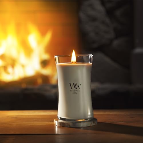 WoodWick Large Hourglass Fireside Candle, Premium Soy Blend Wax, Crackles as it burns, Perfect for Gifting, 21oz - color: Fireside, size: 21.5oz