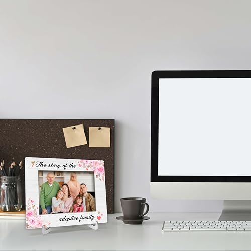 YSTEP Adoptive Family Photo Frame, The Story Of Adoptive Family Picture Frame, Adoption Day Gifts, Wood 4x6 Picture Frame for Desk Display-B19 - style: Style 6