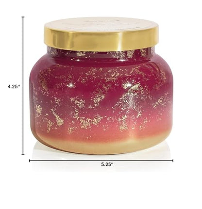 Capri Blue Glimmer Jar Candles - Luxury Holiday Scented Candles for Home - Long Lasting Soy Wax Blend - Scented Holiday & Home Decor - Tinsel & Spice Oversized Jar (28 oz) - size: 28 oz
