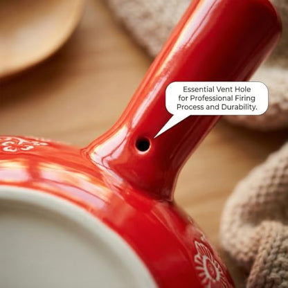 Boho Floral Ceramic Soup Bowls with Handles, 21oz Microwave Oven Safe Set of 4 for Stew, Pasta and Chili - color: Flower