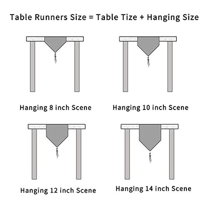 Luxury Vintage Table Runners 108 inches Long 1pc and Same Pattern placemats Set of 6pc