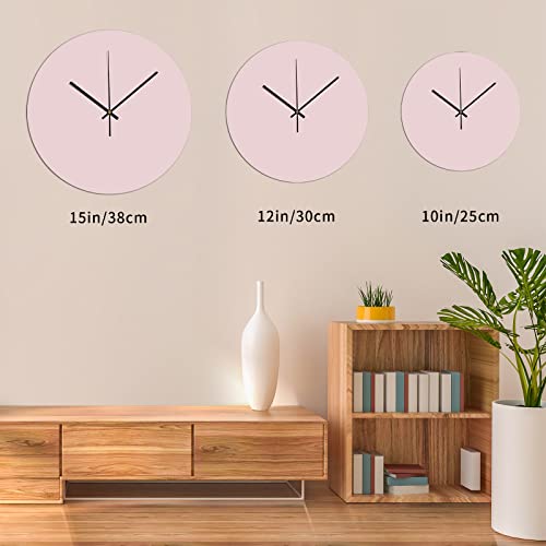 ArogGeld Barbell Wooden Wall Clock Rustic Style Battery Operated Silent Non Ticking Clocks Numerals Decorative for Kitchen Living Room Bedroom Office Farmhouse Gift 12x12in