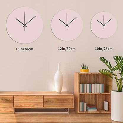 ArogGeld Barbell Wooden Wall Clock Rustic Style Battery Operated Silent Non Ticking Clocks Numerals Decorative for Kitchen Living Room Bedroom Office Farmhouse Gift 12x12in