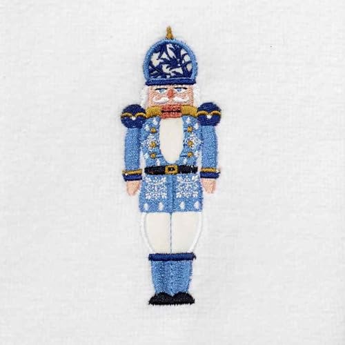 Avanti Linens - Fingertip Towels, Soft & Absorbent Cotton Velour, Christmas Decorations, Set of 4 (Nutcracker Trellis Collection)