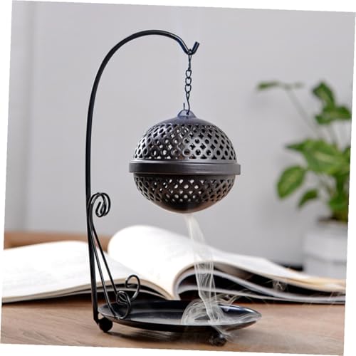Uonlytech Backflow Incense Burner Waterfall Aromatherapy Holder for Home Decoration Premium Iron Metal Material Stress Relief and Air Purification Easy to Use and Design