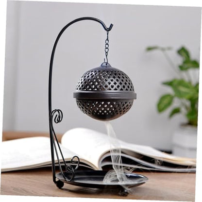 Uonlytech Backflow Incense Burner Waterfall Aromatherapy Holder for Home Decoration Premium Iron Metal Material Stress Relief and Air Purification Easy to Use and Design