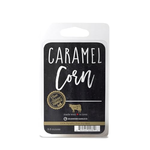 Milkhouse Caramel Corn Soy Wax Melts for Wax Warmer, 5.5 oz | Clean-Burning, Premium Fragrance Oil, Made in the USA - color: Caramel Corn