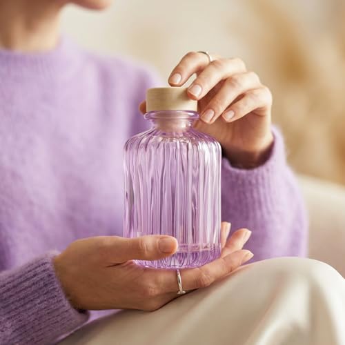 Set of 4 Reed Diffuser Bottle Decorative Bottle Fragrance Empty Glass Bottle