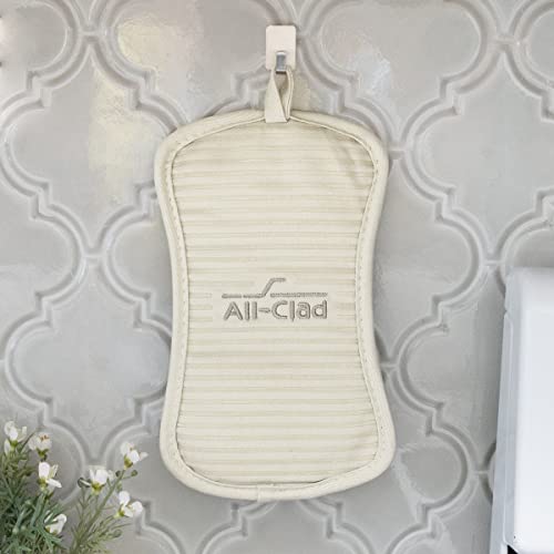 All-Clad Premium Pot Holder & Hot Pad: Heat Resistant to 500 Degrees - 100% Cotton, 10"x6.25" Hot Pad for Kitchen and Barbeque, (1-Pack), Almond - color: Almond, size: 1 Pack