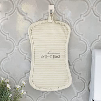 All-Clad Premium Pot Holder & Hot Pad: Heat Resistant to 500 Degrees - 100% Cotton, 10"x6.25" Hot Pad for Kitchen and Barbeque, (1-Pack), Almond - color: Almond, size: 1 Pack
