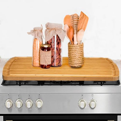 GAOMON 30 x 20 In Extra Large Bamboo Wood Cutting for Kitchen, Large Chopping Board, Stove Top Cover, Protector Board, Butcher Block, Charcuterie Board, Over the Sink Cutting Boards - size: 30"L x 20"W