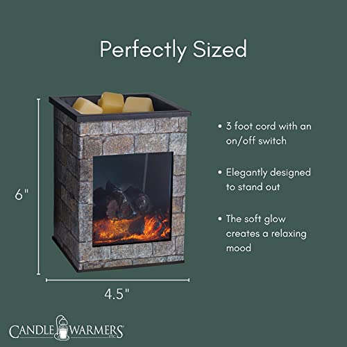 Candle Warmers ETC. Illumination Fragrance Warmer- Light-Up Warmer for Warming Scented Candle Wax Melts and Tarts or to Freshen Room, Grey Hearthstone - size: Hearthstone