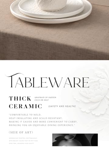 4-piece set, ceramic, embossed stone design plate and bowl set, microwave and dishwasher compatible tableware set, shatterproof and scratch resistant dinner set, irregular edge design, white - color: style - 9