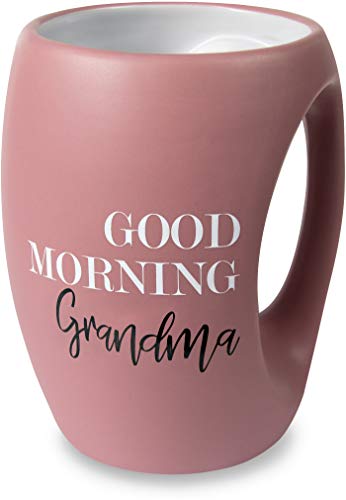 Pavilion - Good Morning Grandma - Pink Huggable Hand Warming 16 oz Mug - color: Pink