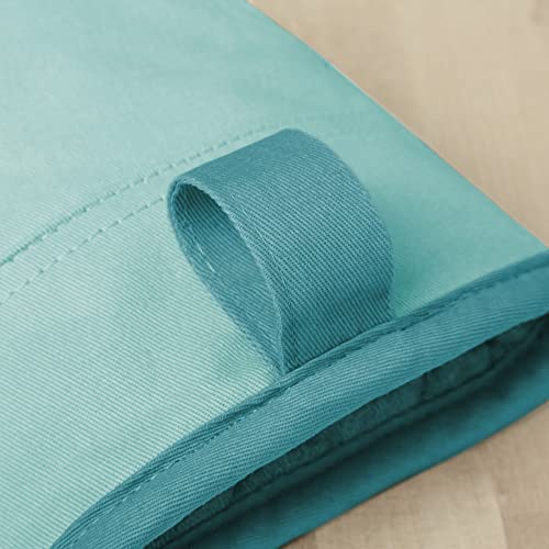 KitchenAid Beacon Two-Tone Non-Slip Mini Oven Mitt Set, Aqua Sky, 5.5"x8", 2 Piece - color: Aqua Sky