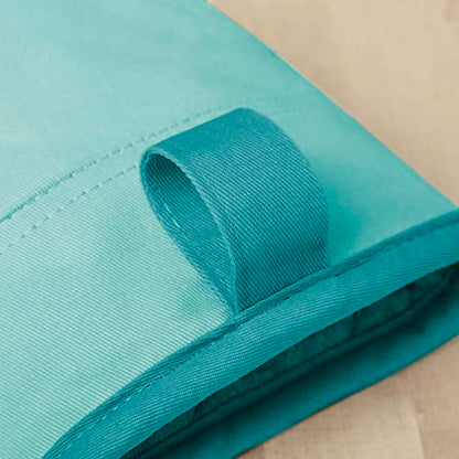 KitchenAid Beacon Two-Tone Non-Slip Mini Oven Mitt Set, Aqua Sky, 5.5"x8", 2 Piece - color: Aqua Sky