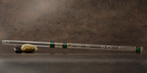 Hall Crystal Flute 22291 - Offset Glass Flute in D - Bristol Celtic - color: Bristol Celtic