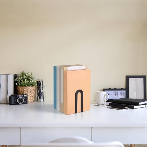 30 Pcs 12 Pcs Metal BookEnds Shelves,Black,5.5 * 3.75 * 2.25inch - color: Black, size: 5.5*3.75*2.25inch