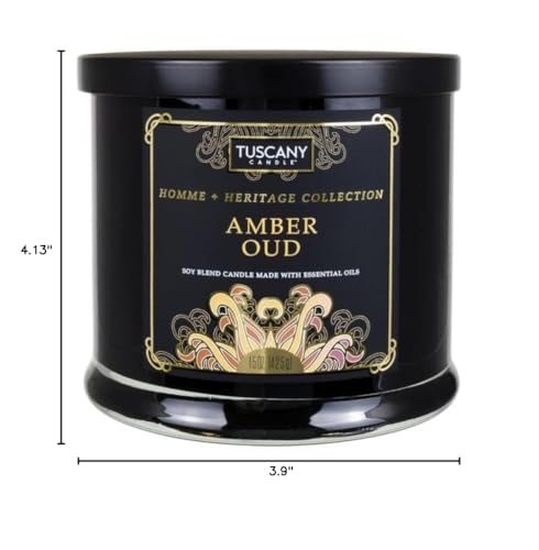 Tuscany Candle Amber Oud Scented Jar Candle, 15 oz – Homme + Heritage Collection