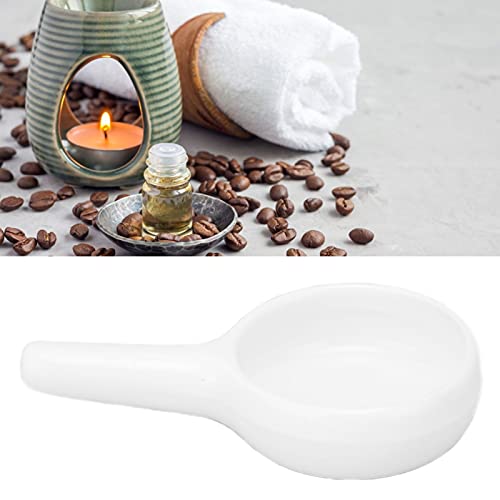 Tealight Wax Warmer Candle Spoon, Shape Replacement Candle Holder for Essential Oil, Aromatherapy Diffuser,Fragrance Incense (White) - color: White