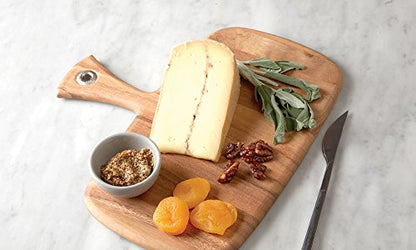 Ironwood Gourmet Small Rectangular Provencale Paddle Board, Acacia Wood | Small Rectangular Serving Board With Handle | Perfect For Serving Charcuterie & Snacks | Beautiful Acacia Wood Paddle Board - size: 12"L x 11"W