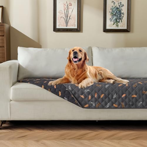 Waterproof Pet Couch Cover Washable, Stylish Reversible Pet Blanket, Soft Sofa Furniture Protector for Dogs Kids Pets.(Gray/Light Gray, 30"x70") - color: Gray/Light Gray, size: 30"x70"