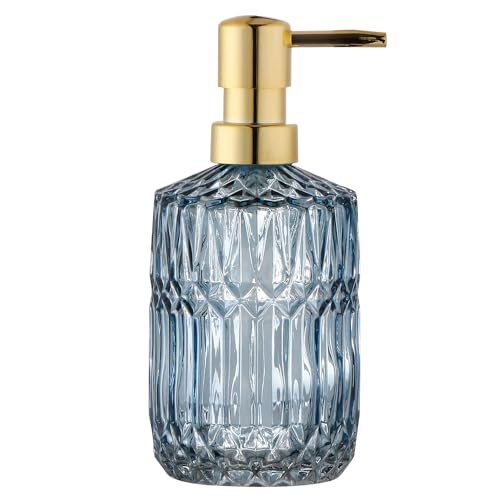 YunNasi Soap Dispenser with Pump Refillable | Liquid Hand Soap Dish Soap Dispensers for Bathroom Counter, Kitchen Sink, Blue - color: Blue