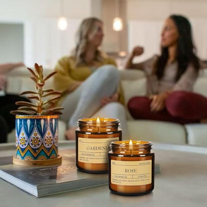 Scented Candle Set 24 Pack (3.05oz Each) - Aromatherapy Candles with Essential Oils, Smokeless Soy Wax Candles in 12 Scents, Gift for Women/Mom, Valentine/Mother's Day/Christmas/Birthday - color: 24Pack-Yellow