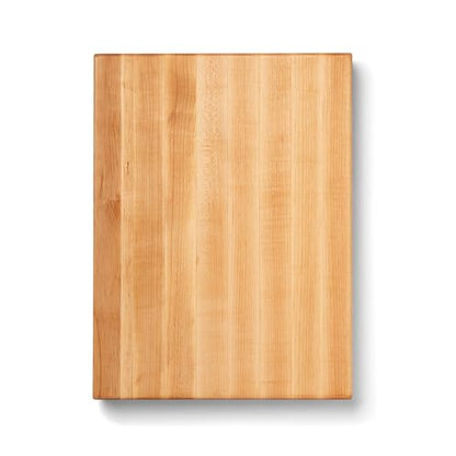 John Boos RA-Board Series Rectangular Wood Bamboo Maple Cutting Board 20”x15” – 2.25” Thick, 20-lb Reversible Butcher Block with Edge-Grain & Finger Grips – Made in the USA - color: Maple, size: 20"L x 15"W