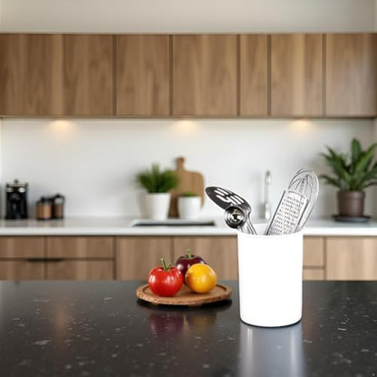 Calypso Basics by Reston Lloyd Plastic Utensil Holder, White - color: White, size: Utensil Holder