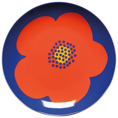 Jubilee Poppy Appetizer Plates Set of 4 Assorted - color: Poppy