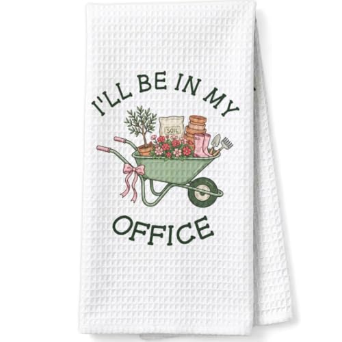 Gardening Gardener Gifts Decorative Towels for Women Hostess, Plant Lady Gifts Waffle Weave Kitchen Towels for Gardeners Plant Lover - color: Gardener