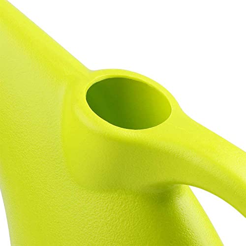 MyLifeUNIT Plastic Watering Can, Elegant Watering Pot, 1/2-Gallon (Green)