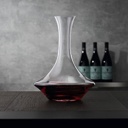 Spiegelau Authentis Crystal Wine Decanter, Modern Carafe for Red and White Wine, Elegant Glass Pitcher for Wedding Gifts, Housewarming, Home Bar Accessories, 35.3 oz (1 Liter), Set of 1 - style: 1 L Decanter