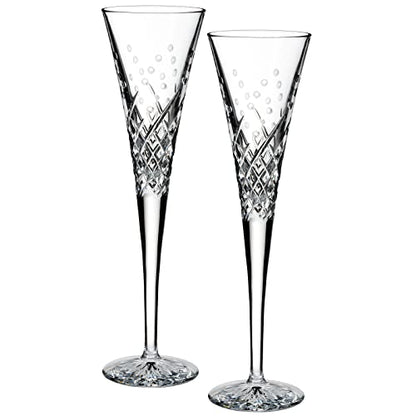 Waterford Wishes Happy Celebrations Toasting Flute Pair
