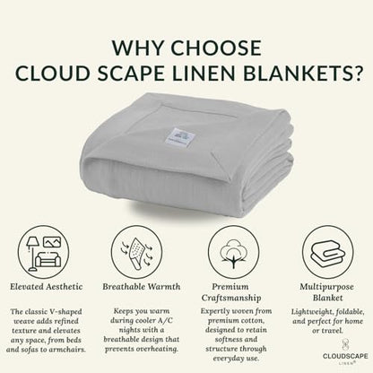 CSL Cotton Blankets Twin Size,Lightweight Herringbone, 68x92,Charcoal Grey | 100% Cotton Twin Blanket, Fits up to TwinXL Bed, Soft & Durable for All Season, Softer after every wash,Perfect Git with Tote - color: 07. Charcoal Grey, size: Twin/ Twin XL (68"