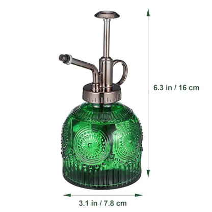 TOYANDONA Plant Mister Spray Bottle 6.29In Stylish Glass Water Sprayer for Indoor Plants Home Gardening One-Hand Operation