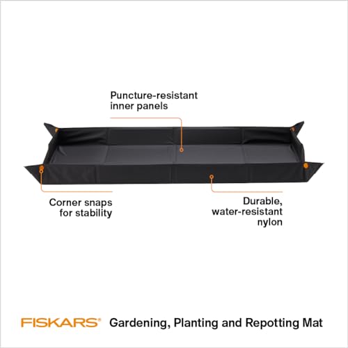 Fiskars 32.5" x 17.5" Large Repotting Mat for Indoor Garden Transplanting - size: 32.5" x 17.5"