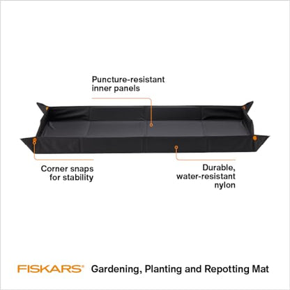 Fiskars 32.5" x 17.5" Large Repotting Mat for Indoor Garden Transplanting - size: 32.5" x 17.5"