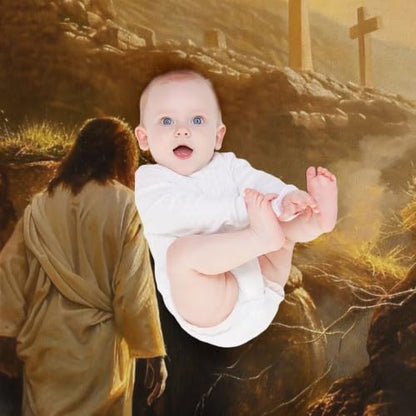 Jesus Leaving The Tomb 01 Flannel Blankets Fleece Soft Throw Lightweight Plush Gifts for Couch, Bed, Cozy Sofa Plush, Chair, Lovers 60x80in(150x200cm) - color: Style-10, size: 60x80in(150x200cm)